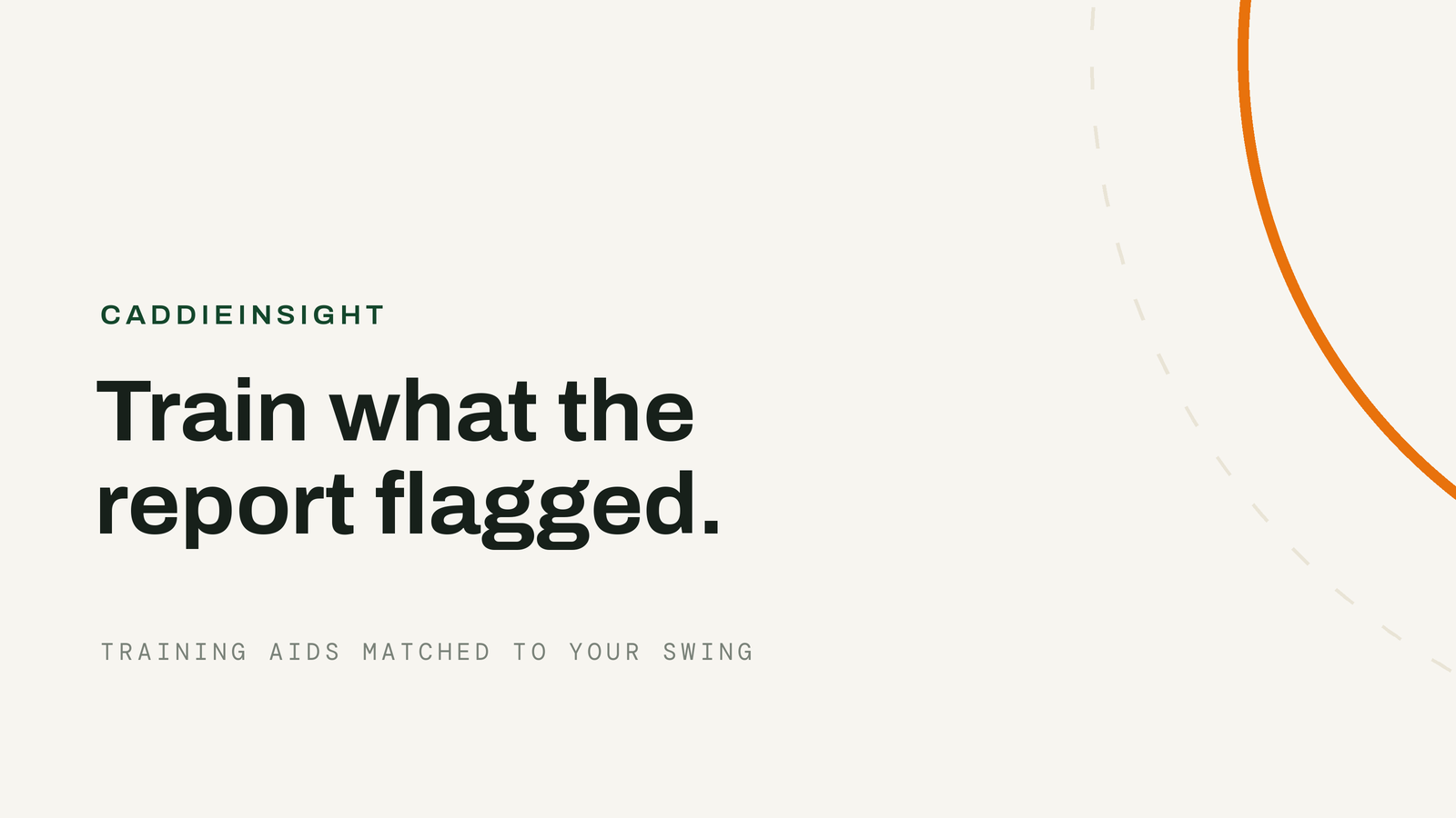 CaddieInsight Gear — collection plate
