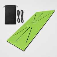 Swing Path Mat with carry pouch and cords