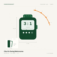 Clip-On Swing Metronome — catalog plate
