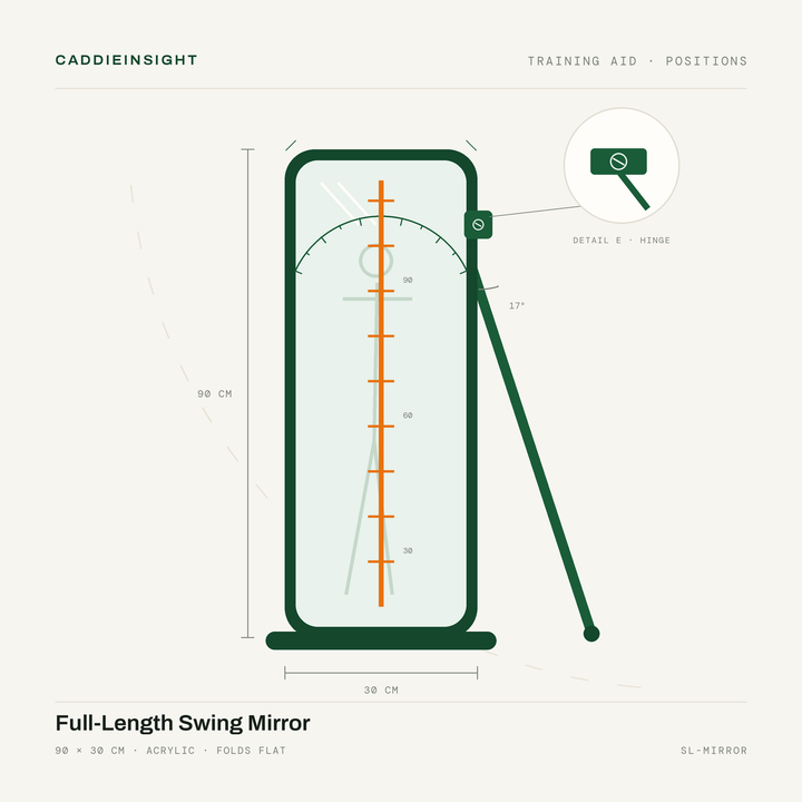 Full-Length Swing Mirror — catalog plate